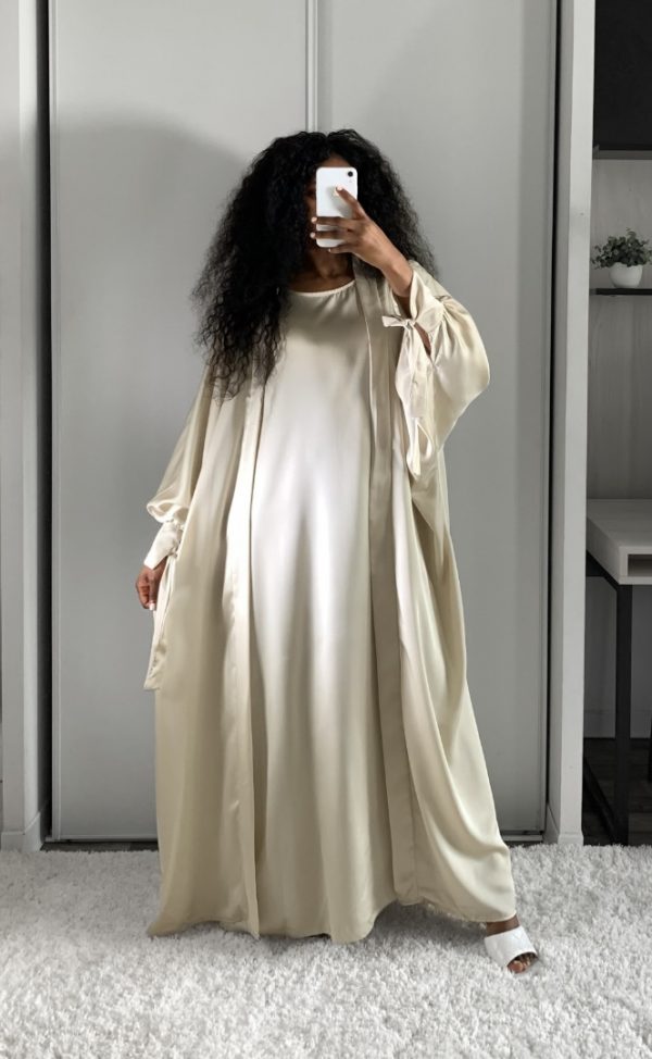 ABAYA LAYLA 2 PIÈCES NUDE