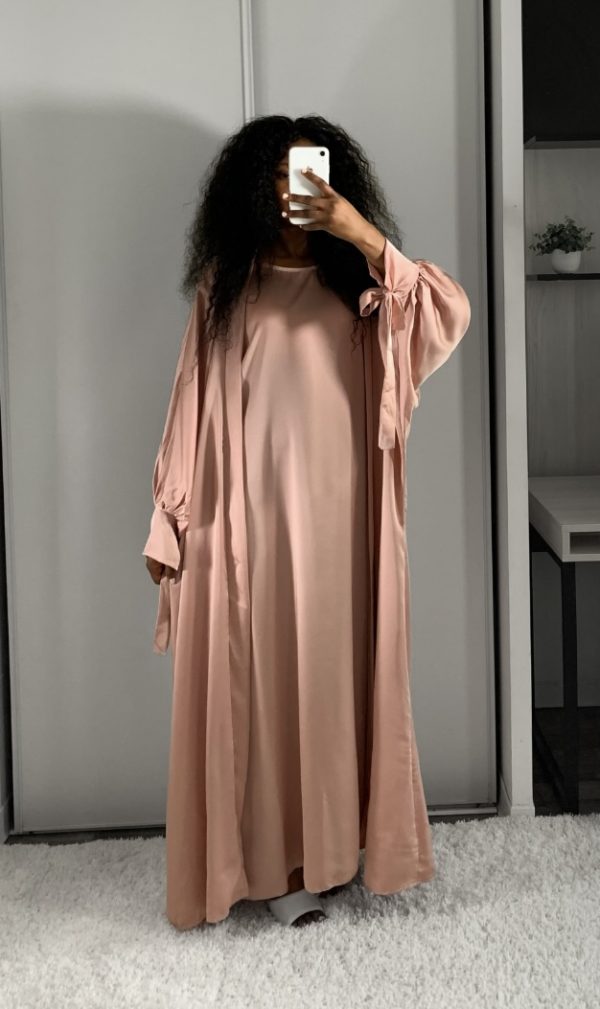 ABAYA LAYLA 2 PIÈCES ROSE