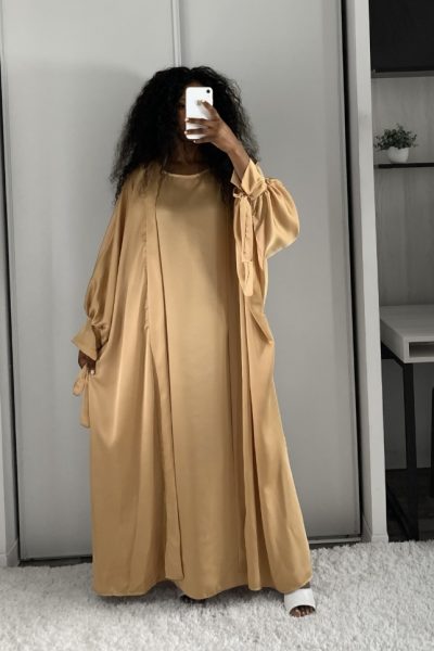 ABAYA LAYLA 2 PIÈCES DORÉ