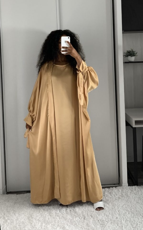 ABAYA LAYLA 2 PIÈCES DORÉ