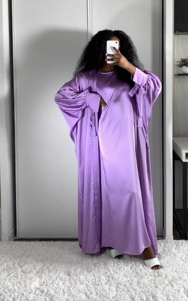 ABAYA LAYLA 2 PIÈCES LILAS