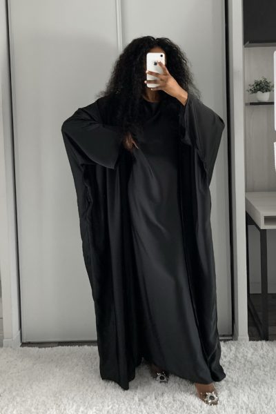 ABAYA NOUR 2 PIÈCES NOIR