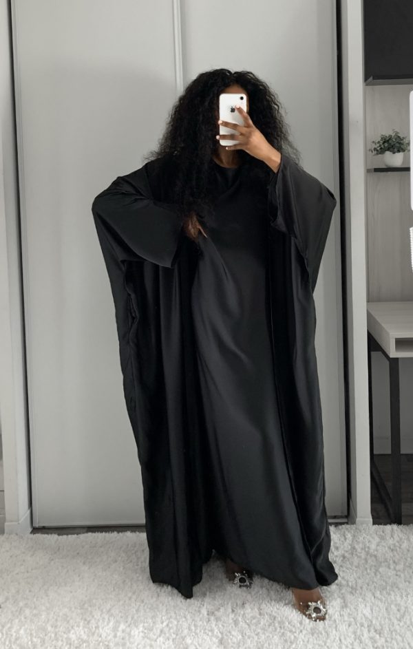 ABAYA NOUR 2 PIÈCES NOIR